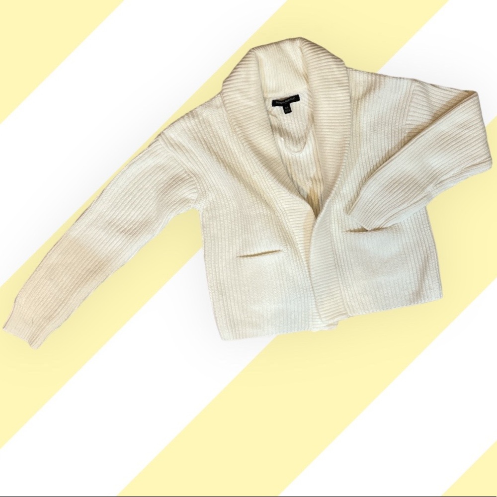 Banana Republic Factory shawl collar cropped cardigan sweater